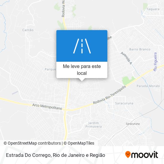Estrada Do Corrego mapa