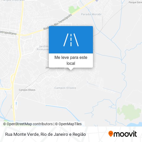 Rua Monte Verde mapa