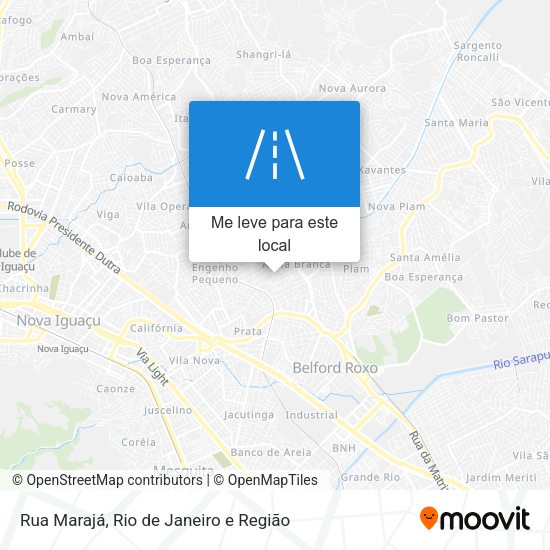 Rua Marajá mapa