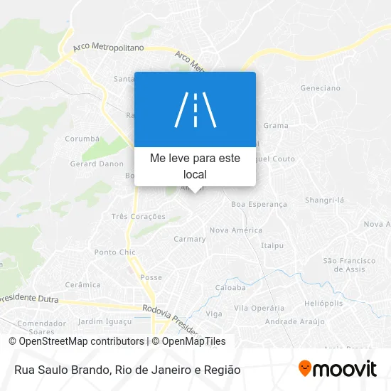 Rua Saulo Brando mapa