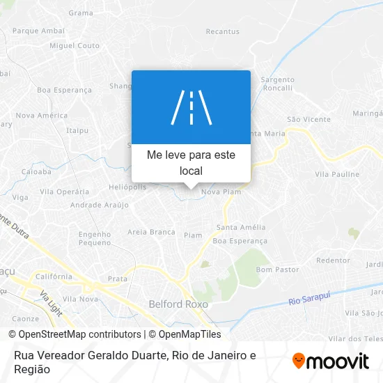 Rua Vereador Geraldo Duarte mapa