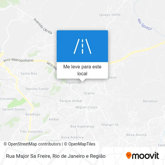 Rua Major Sa Freire mapa