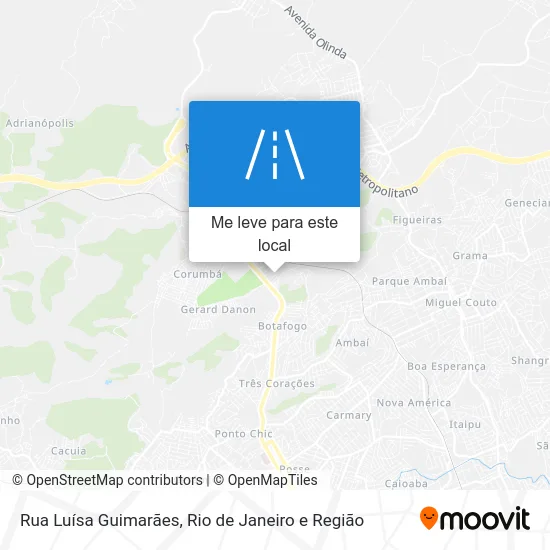 Rua Luísa Guimarães mapa