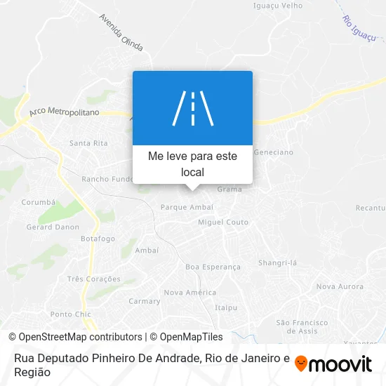Rua Deputado Pinheiro De Andrade mapa