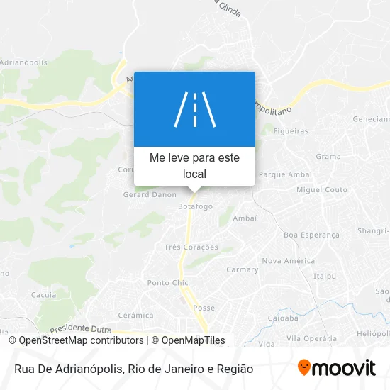Rua De Adrianópolis mapa