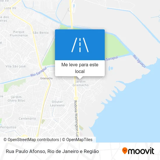 Rua Paulo Afonso mapa