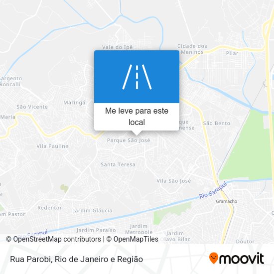 Rua Parobi mapa