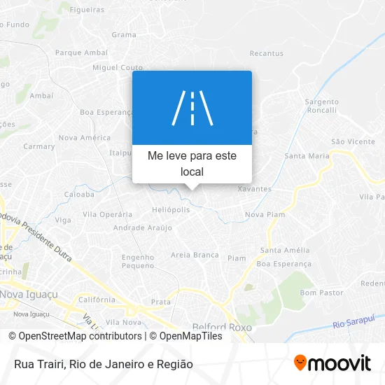 Rua Trairi mapa