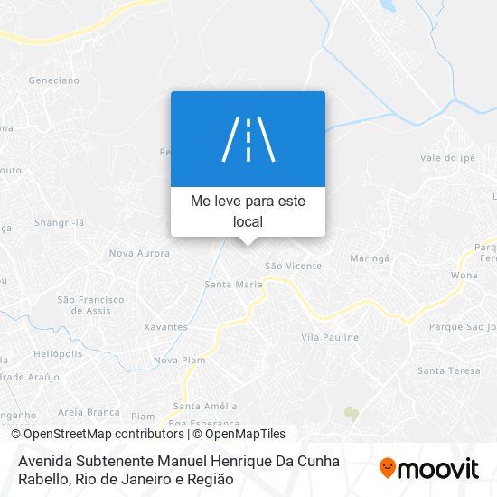 Avenida Subtenente Manuel Henrique Da Cunha Rabello mapa