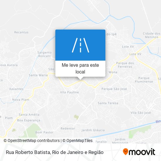 Rua Roberto Batista mapa