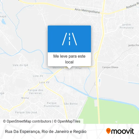 Rua Da Esperança mapa
