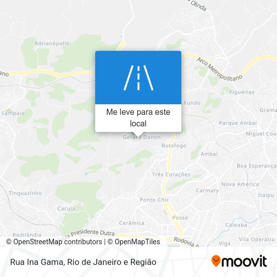 Rua Ina Gama mapa