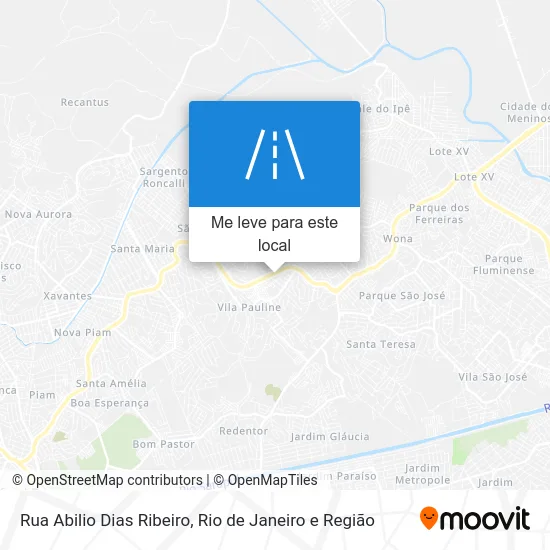 Rua Abilio Dias Ribeiro mapa