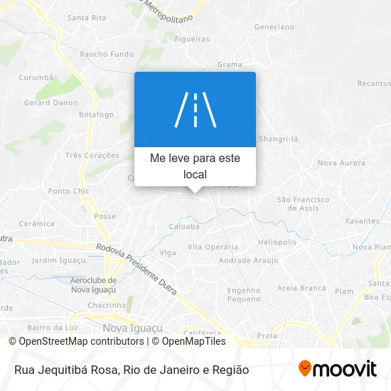 Rua Jequitibá Rosa mapa