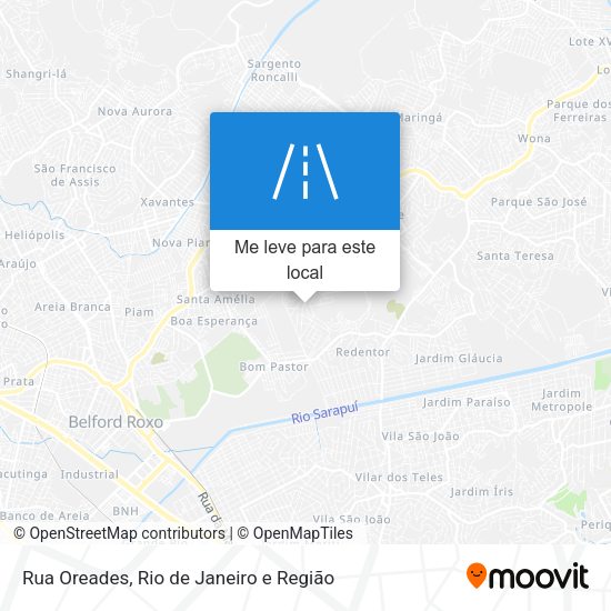 Rua Oreades mapa