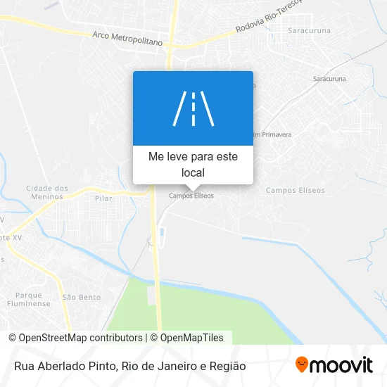 Rua Aberlado Pinto mapa