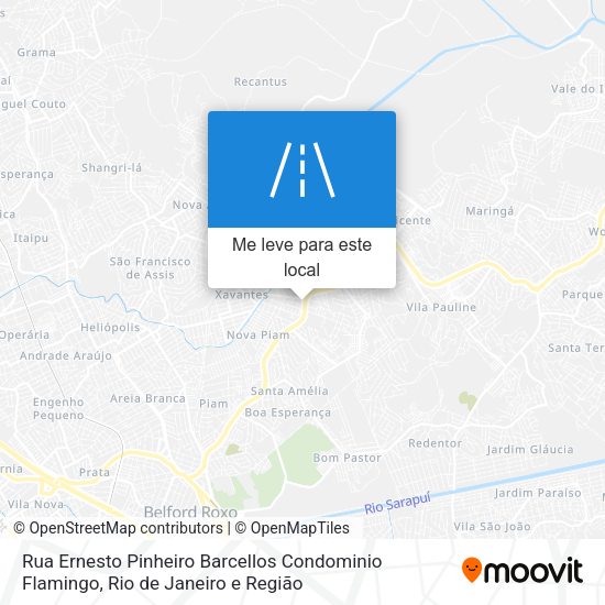 Rua Ernesto Pinheiro Barcellos Condominio Flamingo mapa