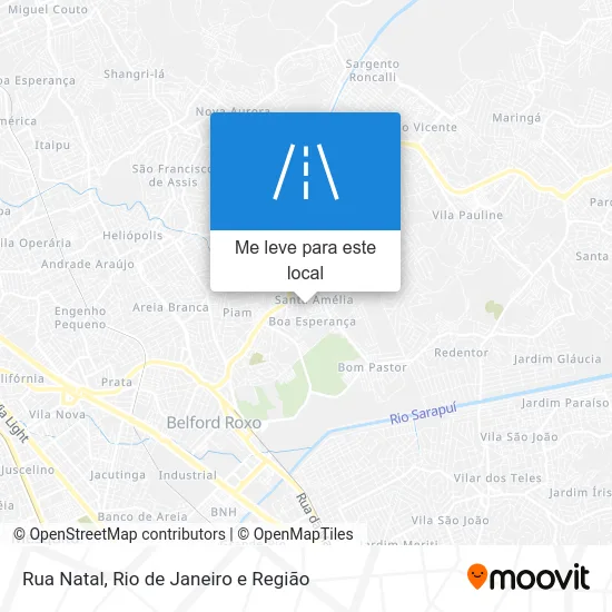 Rua Natal mapa