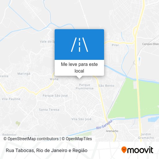 Rua Tabocas mapa
