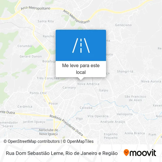Rua Dom Sebastião Leme mapa