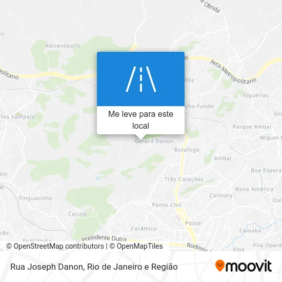 Rua Joseph Danon mapa
