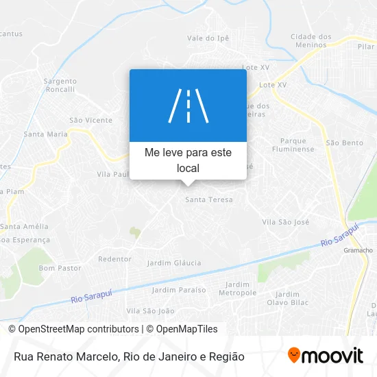 Rua Renato Marcelo mapa
