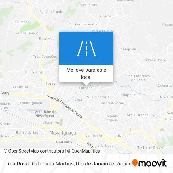 Rua Rosa Rodrigues Martins mapa