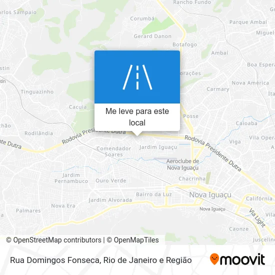 Rua Domingos Fonseca mapa