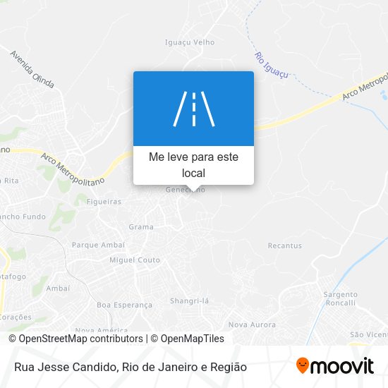 Rua Jesse Candido mapa