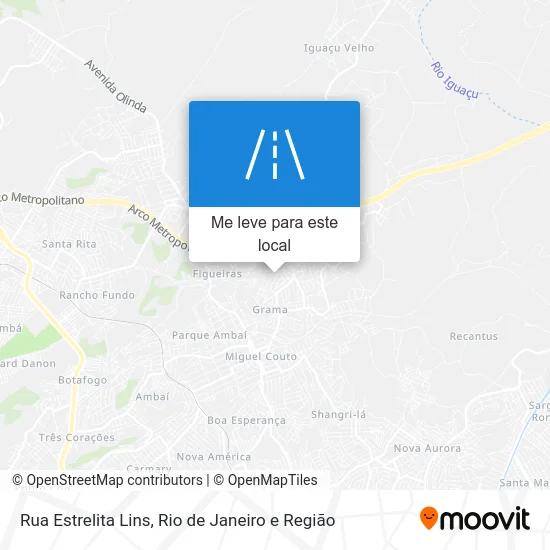Rua Estrelita Lins mapa