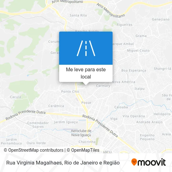 Rua Virginia Magalhaes mapa
