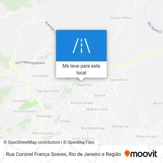 Rua Coronel França Soares mapa