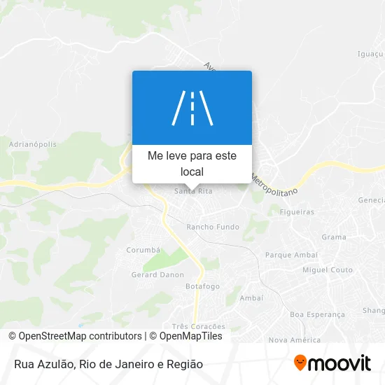 Rua Azulão mapa