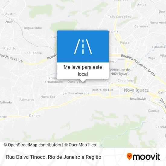 Rua Dalva Tinoco mapa