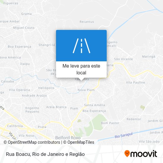 Rua Boacu mapa
