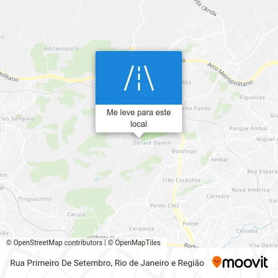Rua Primeiro De Setembro mapa