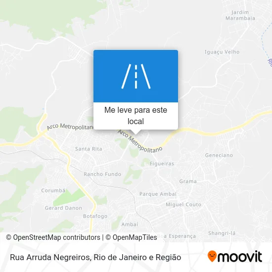 Rua Arruda Negreiros mapa
