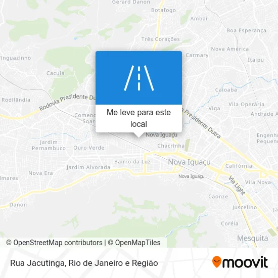 Rua Jacutinga mapa