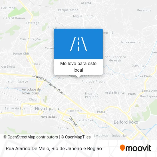 Rua Alarico De Melo mapa