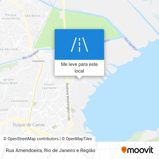 Rua Amendoeira mapa