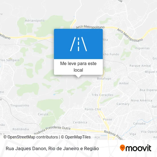 Rua Jaques Danon mapa