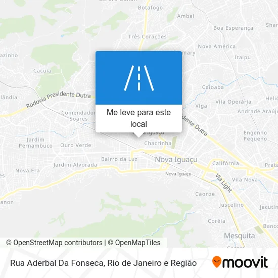 Rua Aderbal Da Fonseca mapa