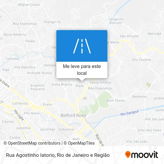Rua Agostinho Iatorio mapa