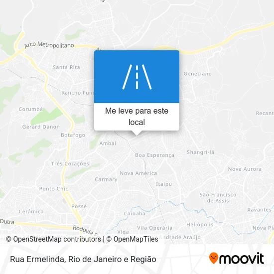 Rua Ermelinda mapa