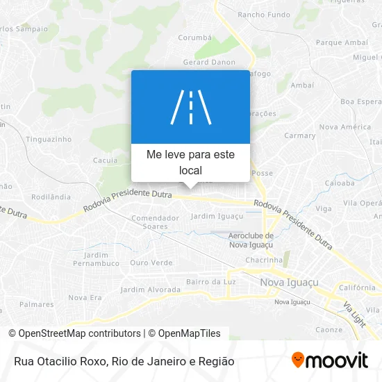 Rua Otacilio Roxo mapa