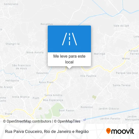 Rua Paiva Couceiro mapa