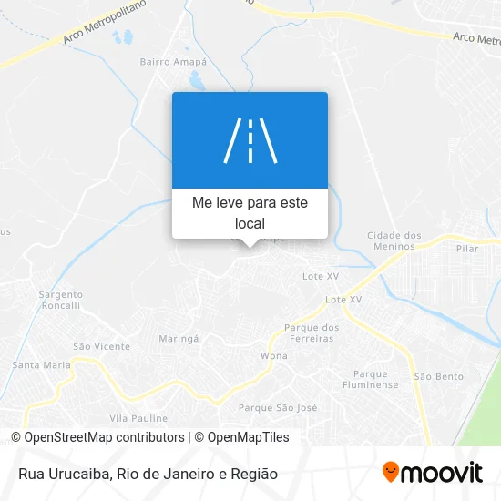 Rua Urucaiba mapa