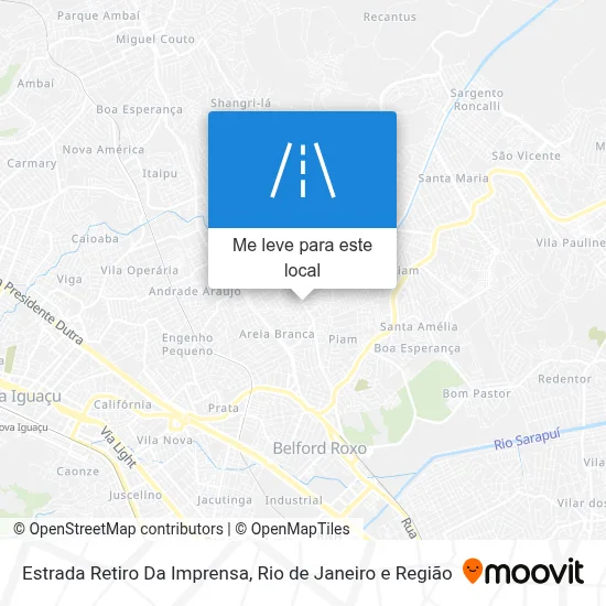 Estrada Retiro Da Imprensa mapa