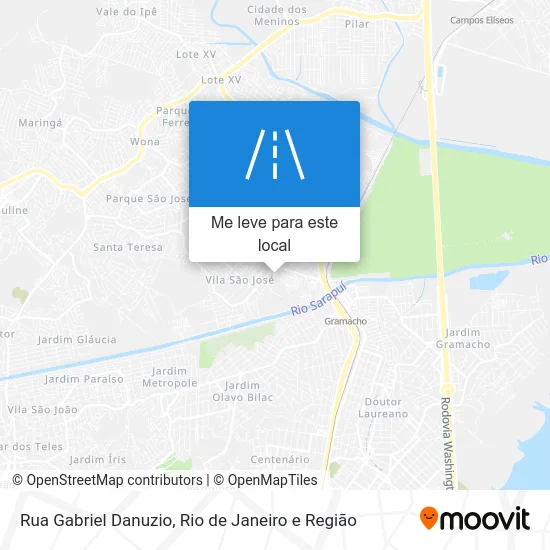 Rua Gabriel Danuzio mapa