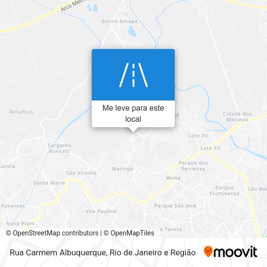 Rua Carmem Albuquerque mapa